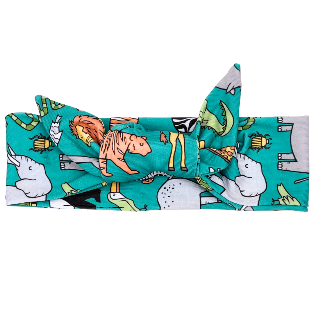 Exotic Animals Adjustable Tie Headband
