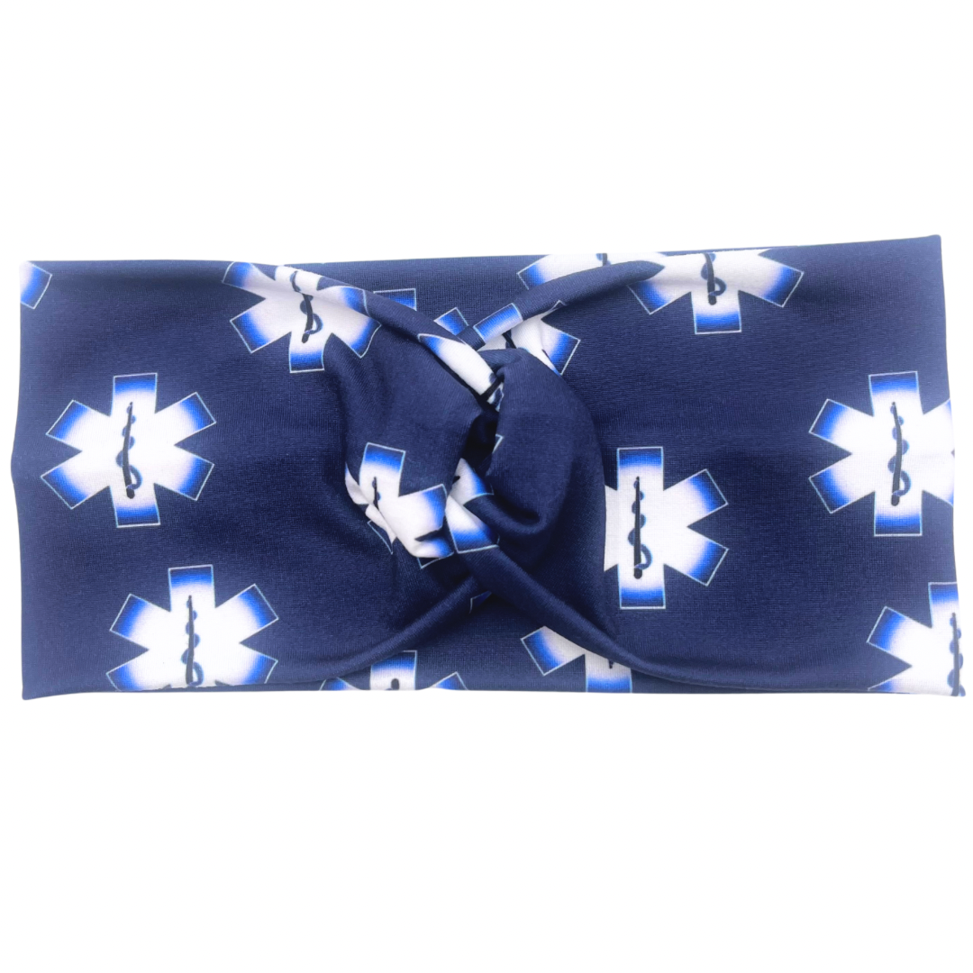EMS Star of Life - Dark Blue Headband