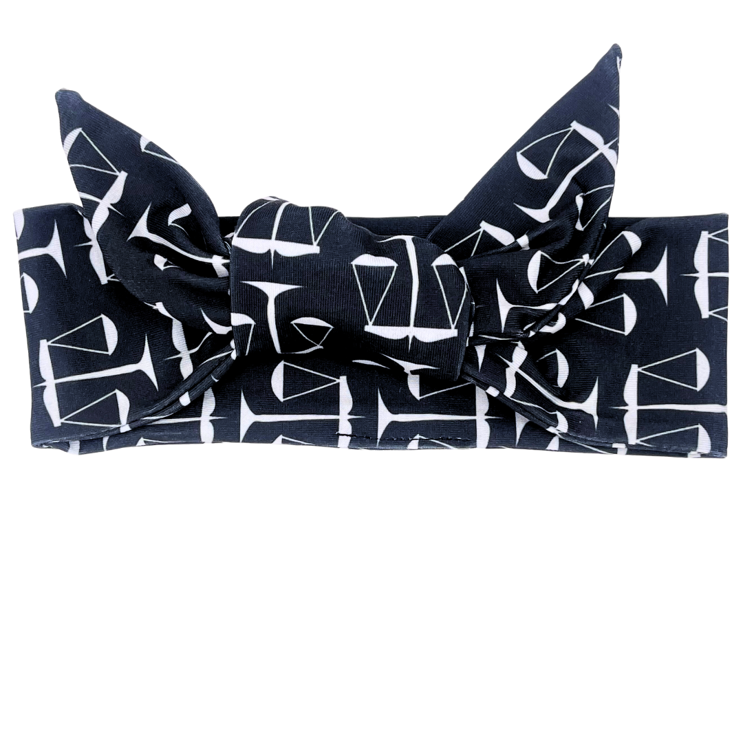Justice Adjustable Tie Headband