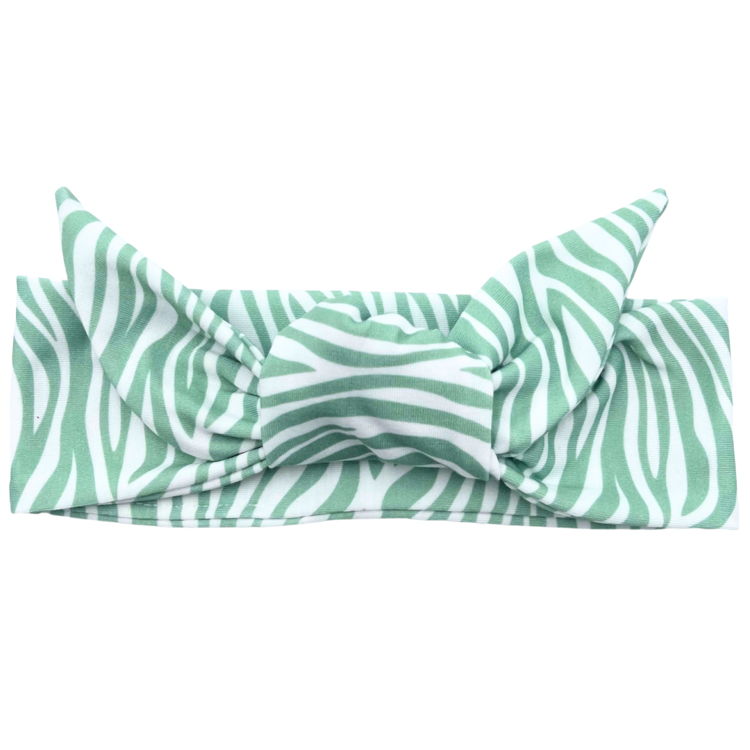 Sage Spearmint Adjustable Tie Headband