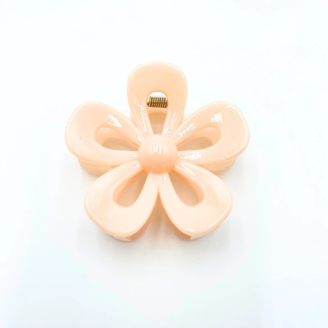 Pale Pink Flower Small Hair Claw