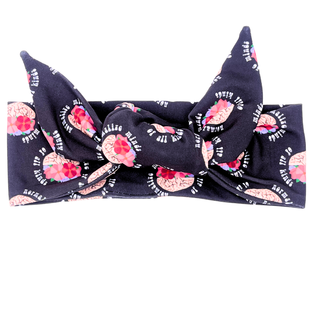 Normalize Minds of All Kinds Adjustable Tie Headband
