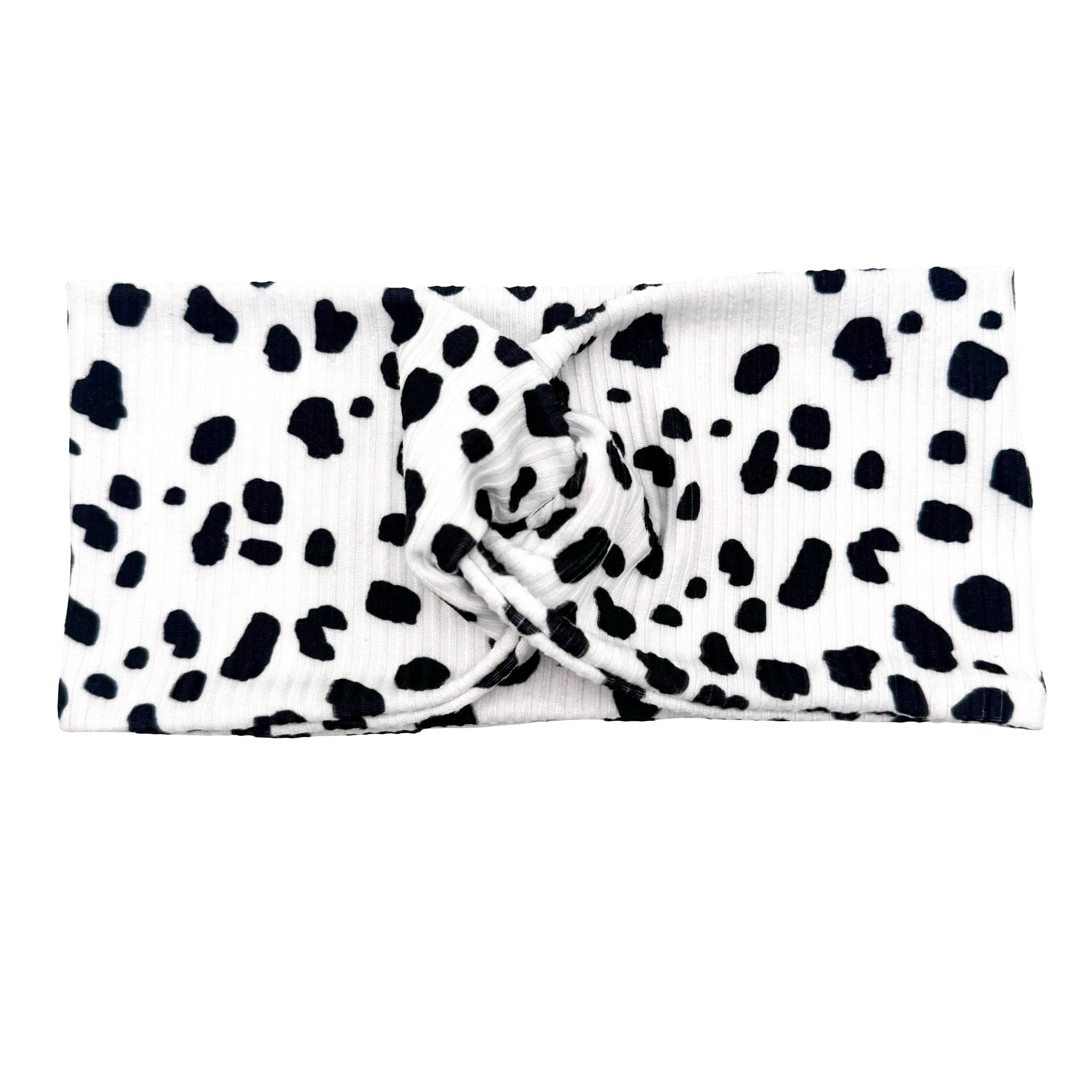Simply Spotted Ribbed Headband