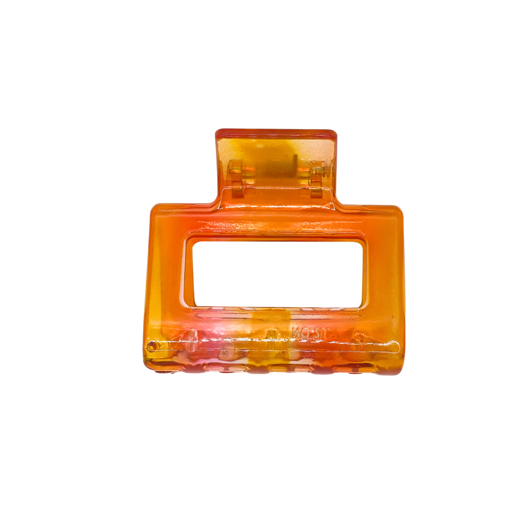 Small Pink-Orange Ombre Hair Claw