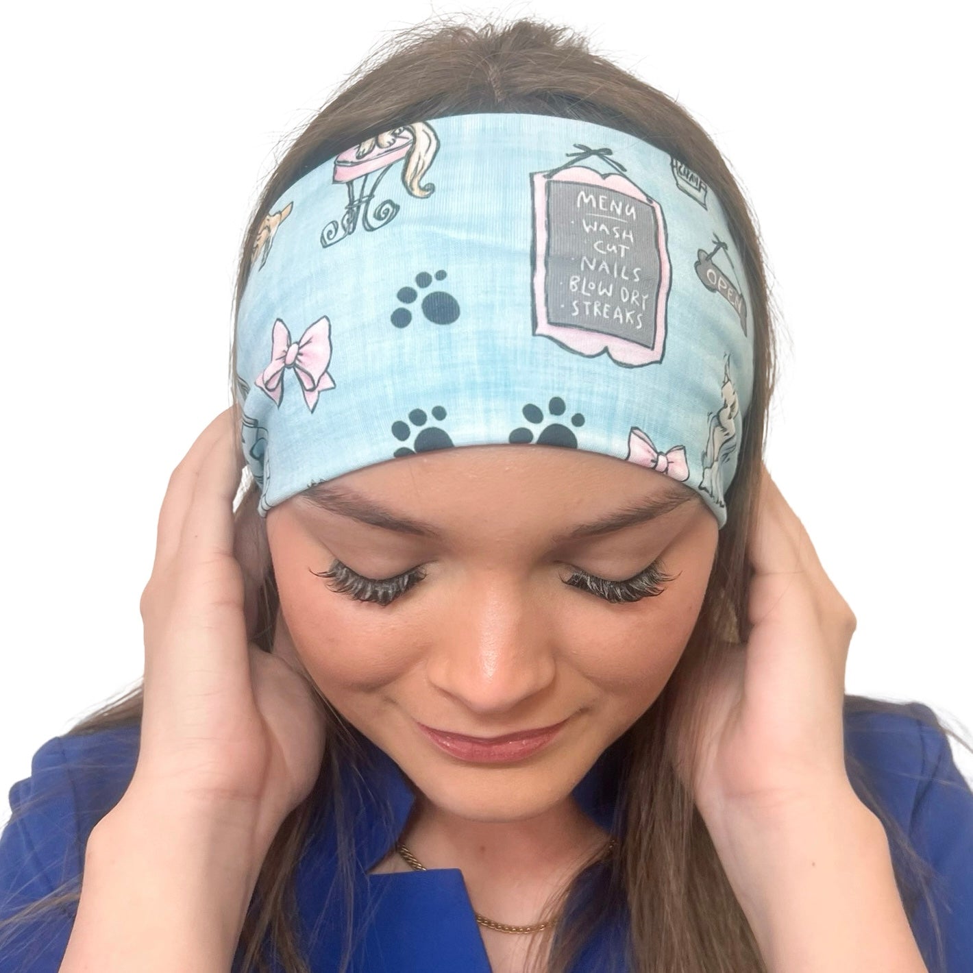 Pet Groomer Blue Headband