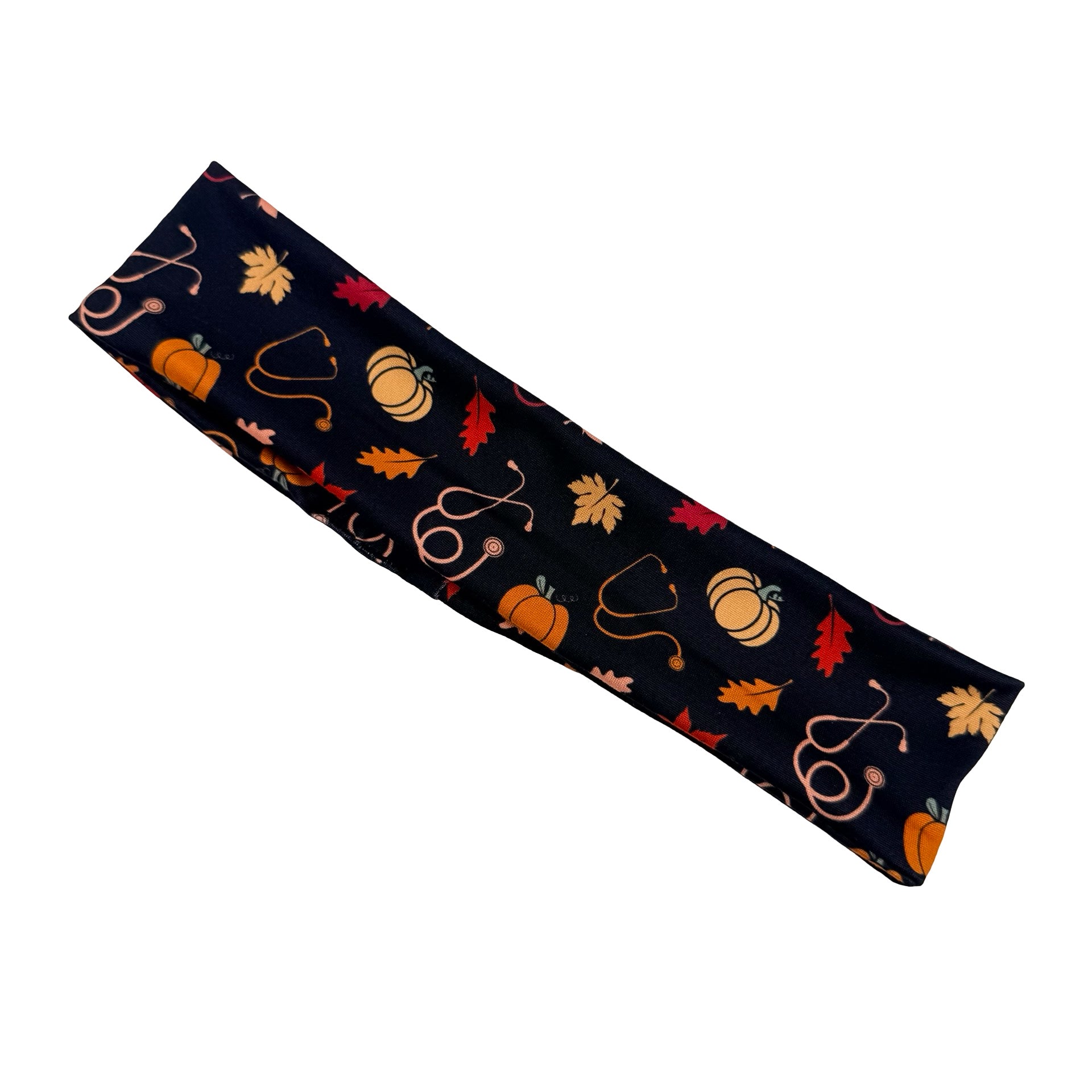 Pumpkin, Leaves, & Stethoscopes Athletic Headband