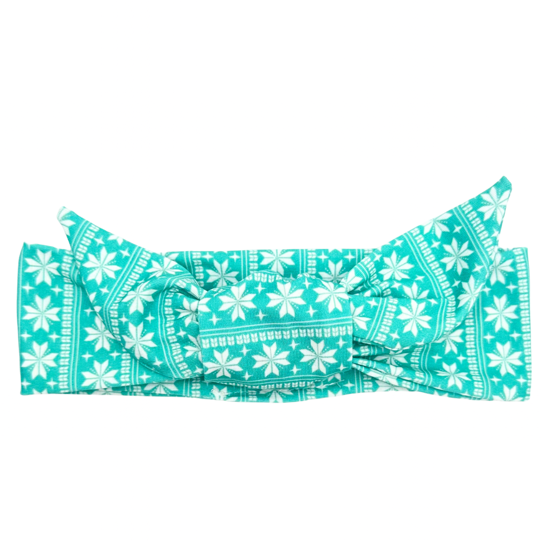 Winter Sweater Adjustable Tie Headband