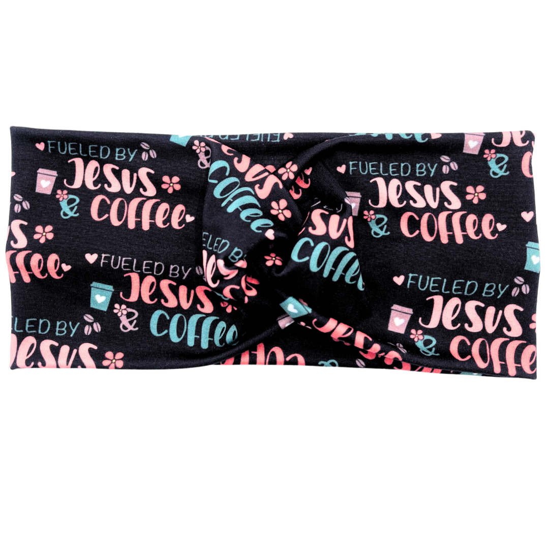 Fueled By Jesus & Coffee Headband