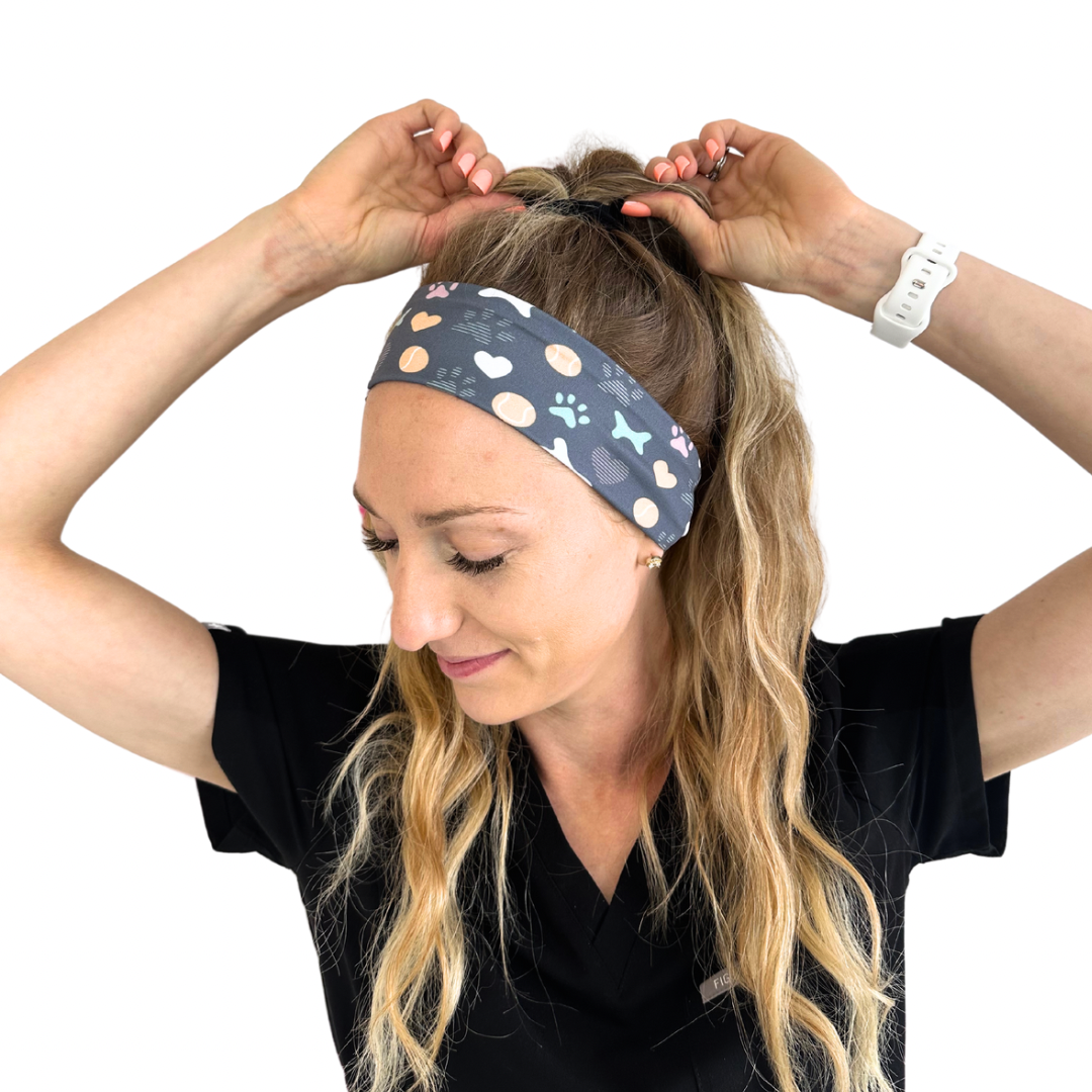 Pet Paws & Toys - Gray Athletic Headband