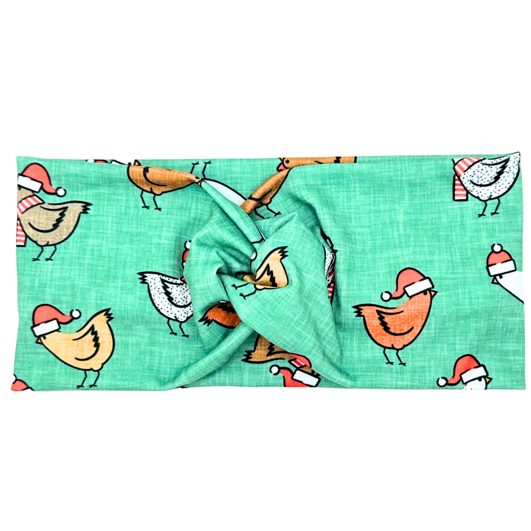 Christmas Chickens Headband