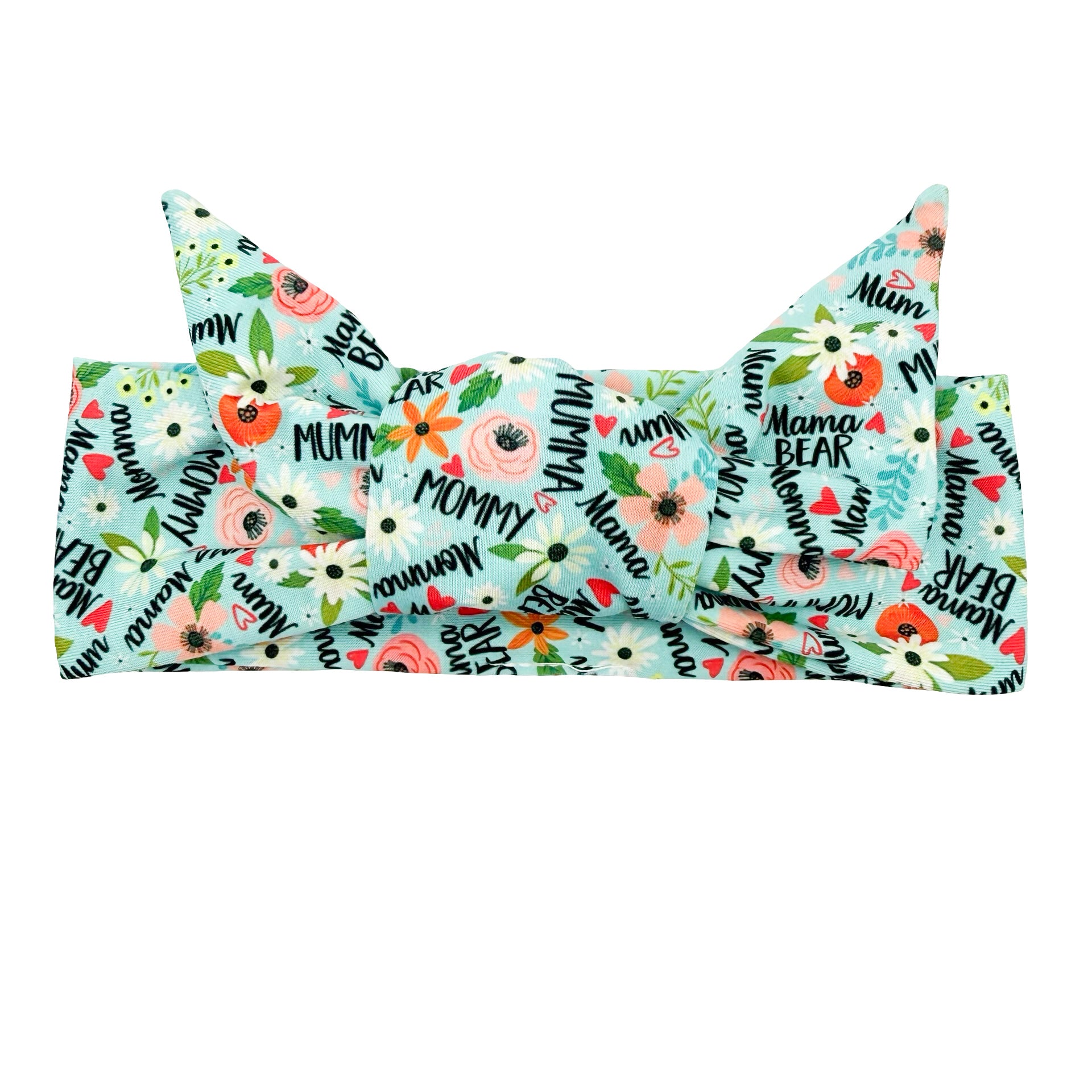 Mama Bear Adjustable Tie Headband