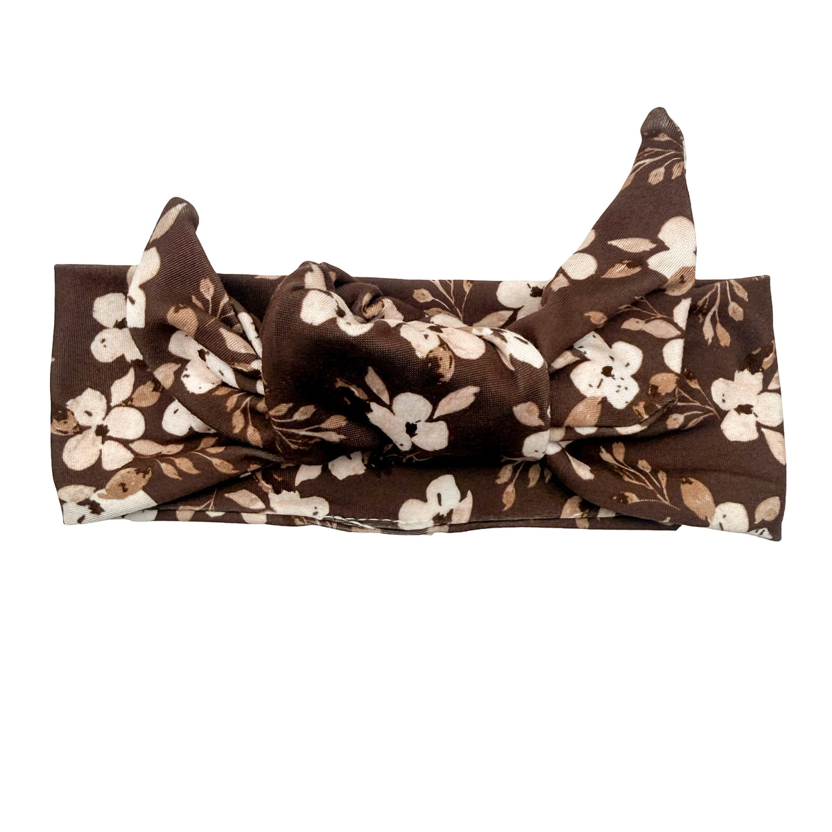 Vintage Floral Adjustable Tie Headband