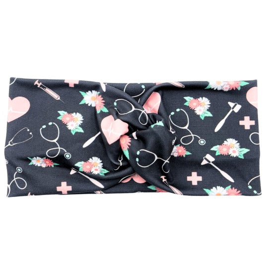 Hearts & Healthcare - Dark Gray Headband