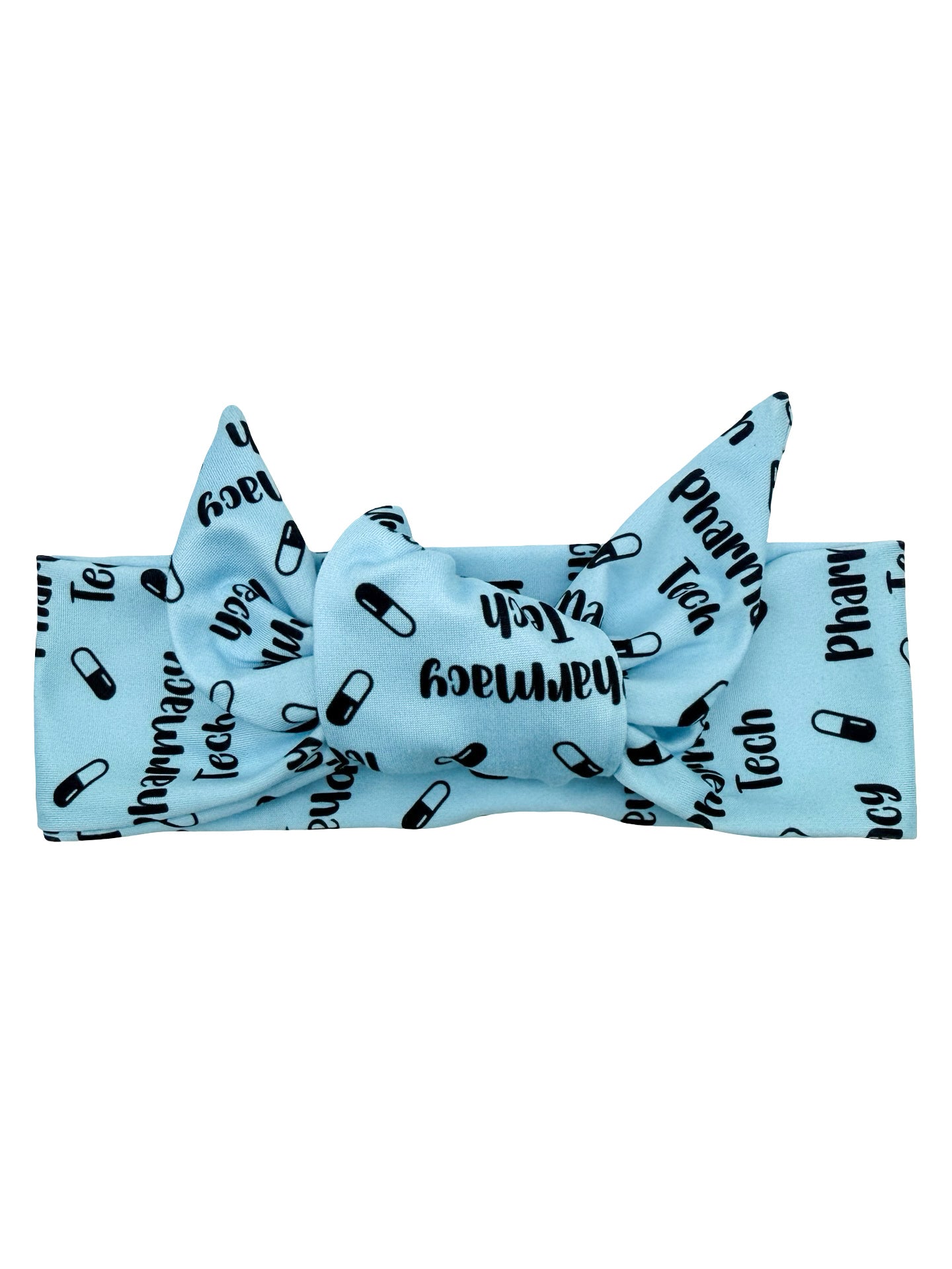Pharmacy Tech Pills - Blue Adjustable Tie Headband
