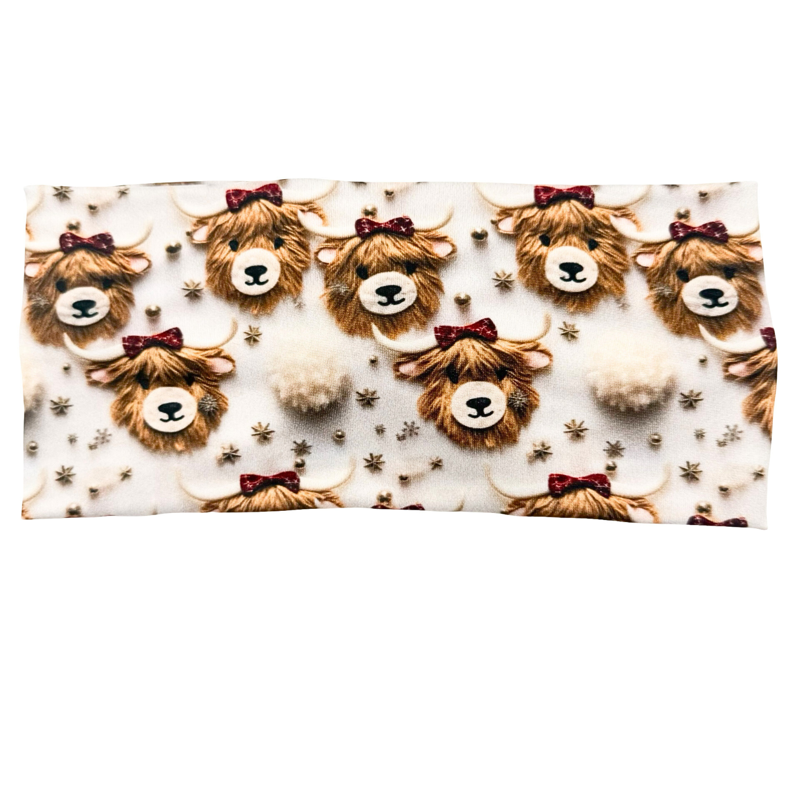 *Limited Edition* Whimsical Highland Cow Christmas Headband