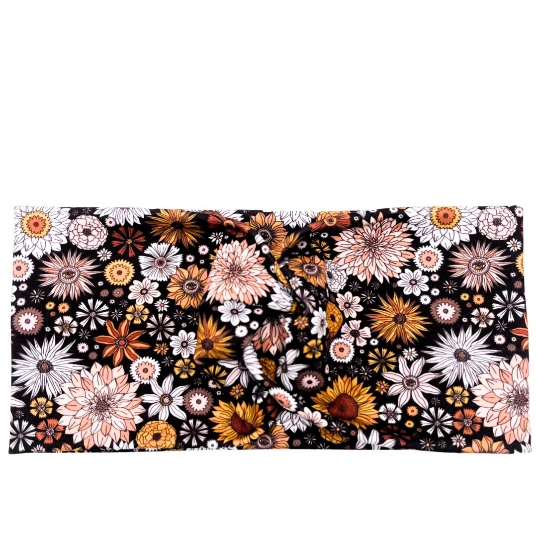 Chocolate Sunflower Headband