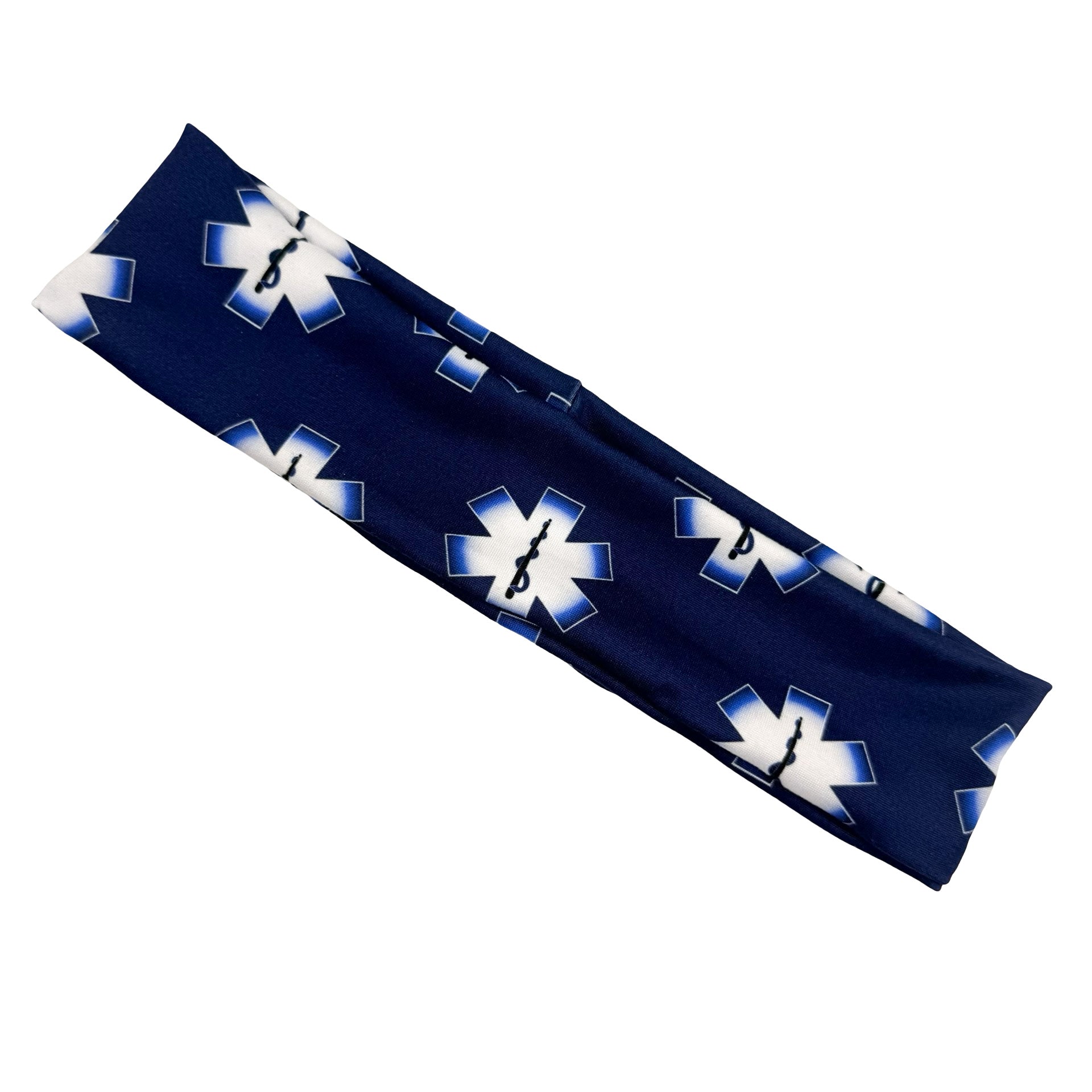 EMS Star Of Life - Dark Blue Athletic Headband