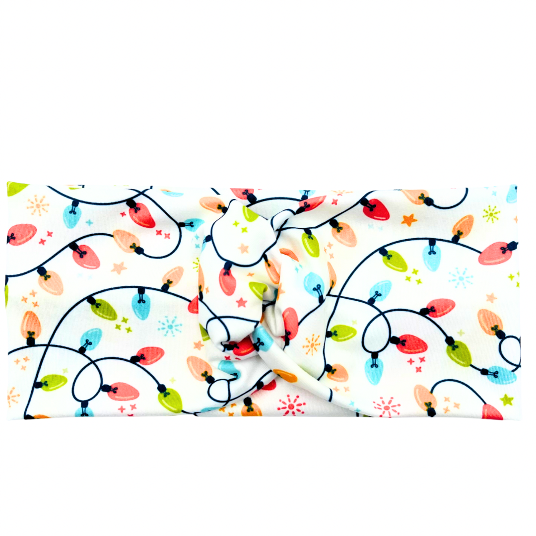 Merry & Bright Christmas Lights Headband