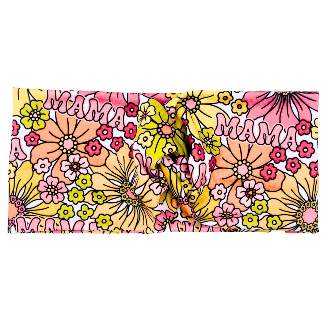 MAMA Colorful Floral Headband