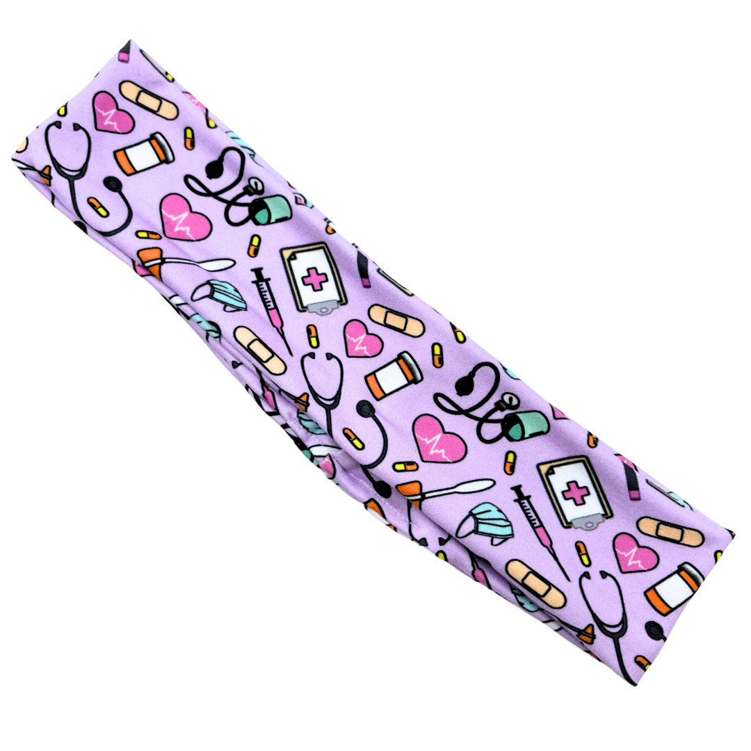 Nursing Essentials - Lilac Athletic Headband