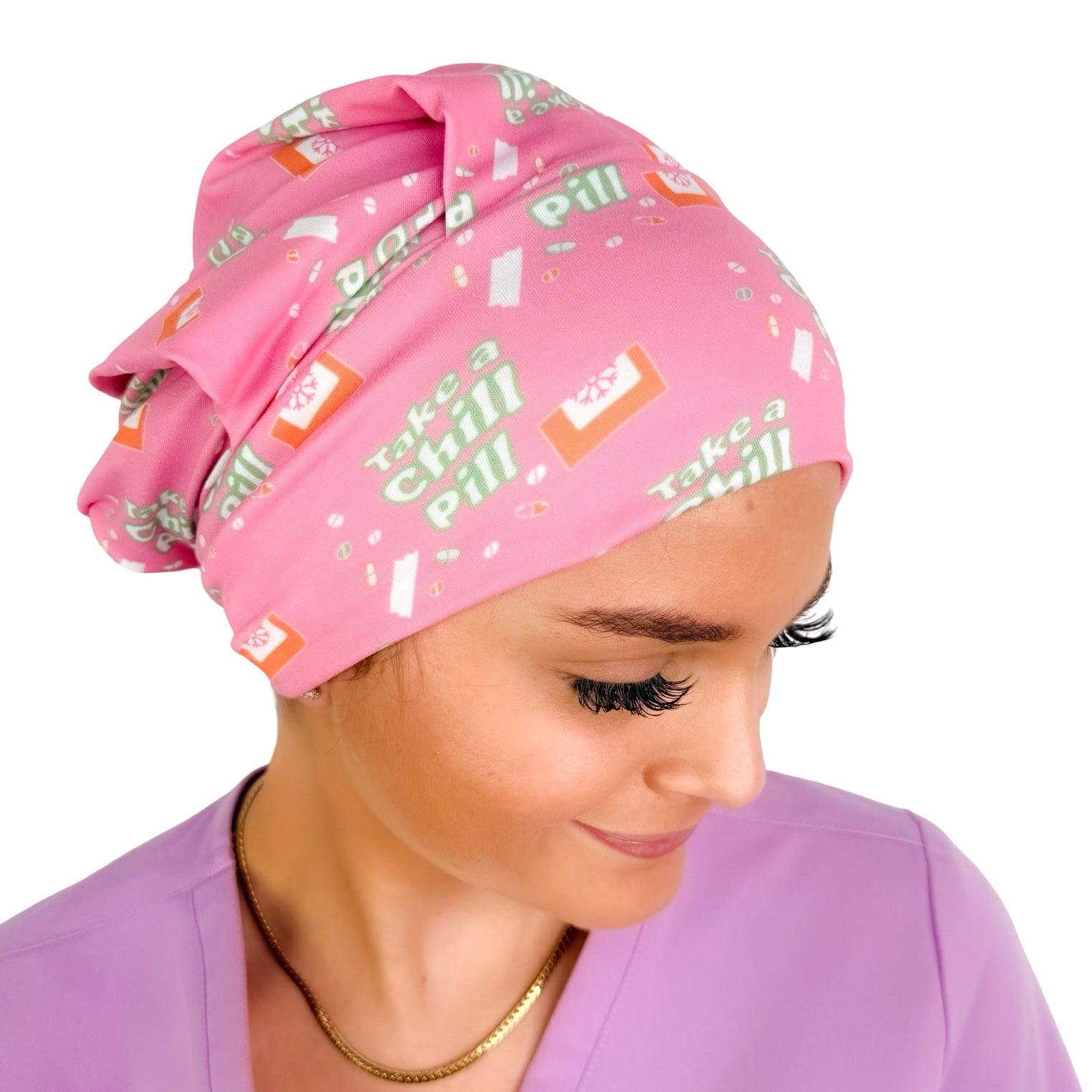 Take A Chill Pill Soft Scrub Cap