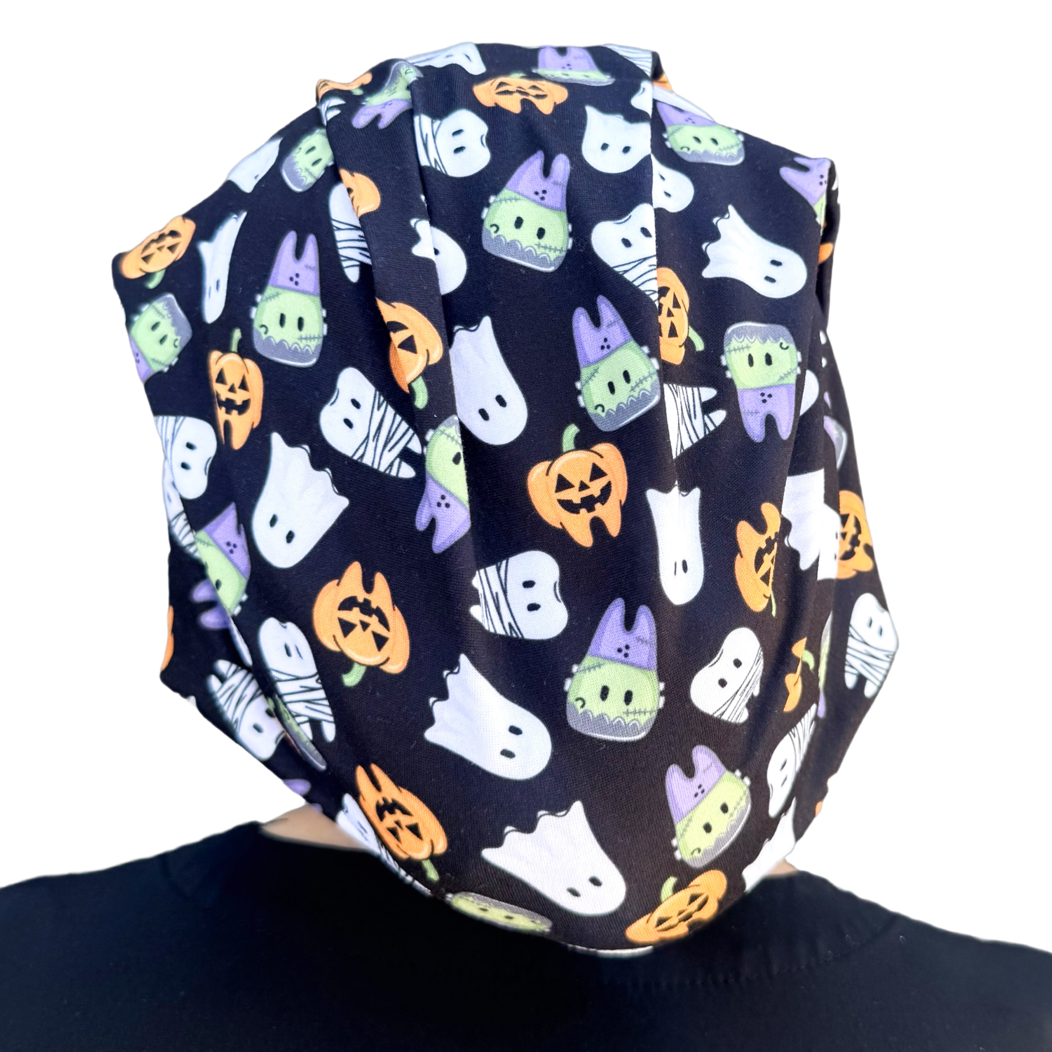 Spooky Bites Dental - Black Soft Scrub Cap