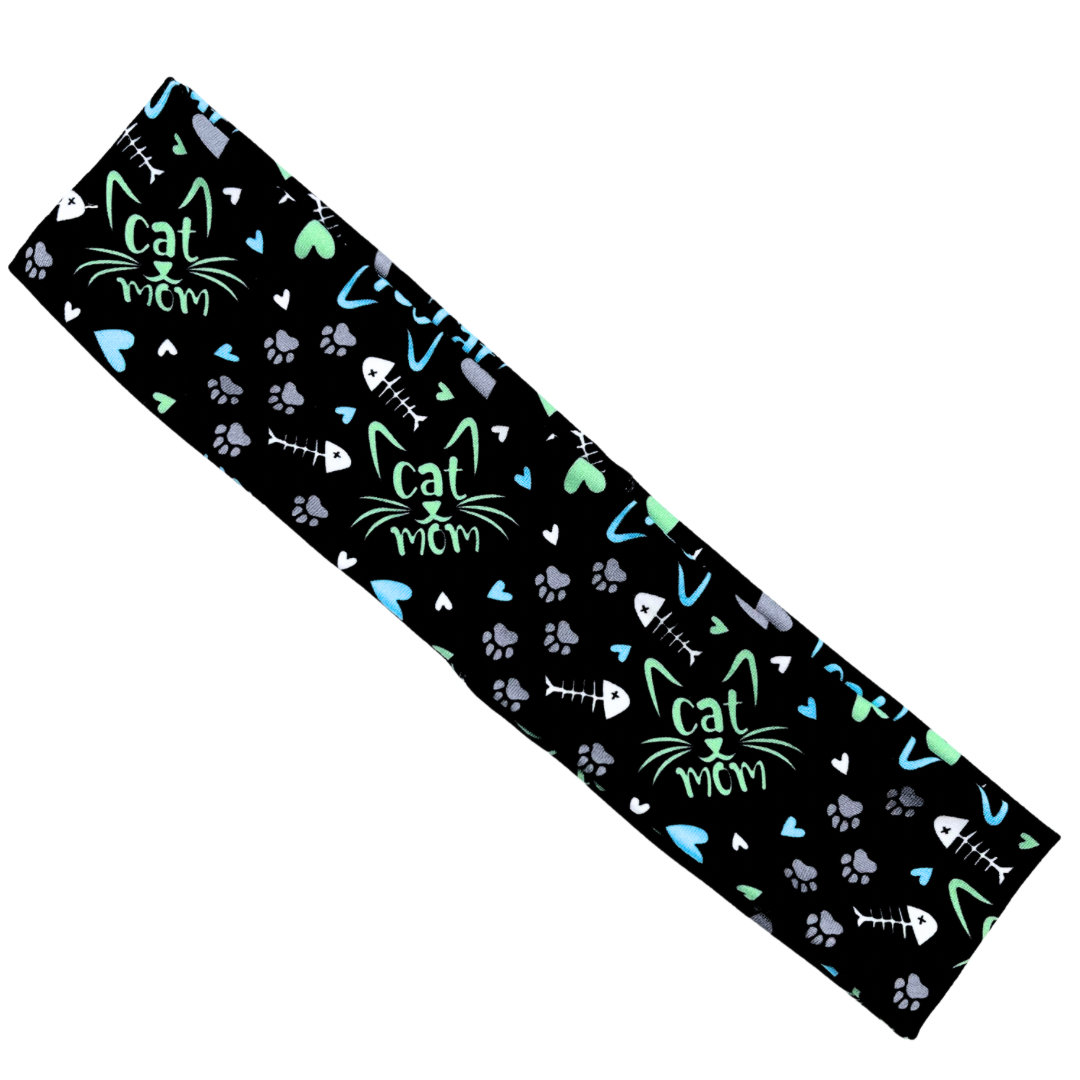 Cat Mom Paws & Hearts Athletic Headband