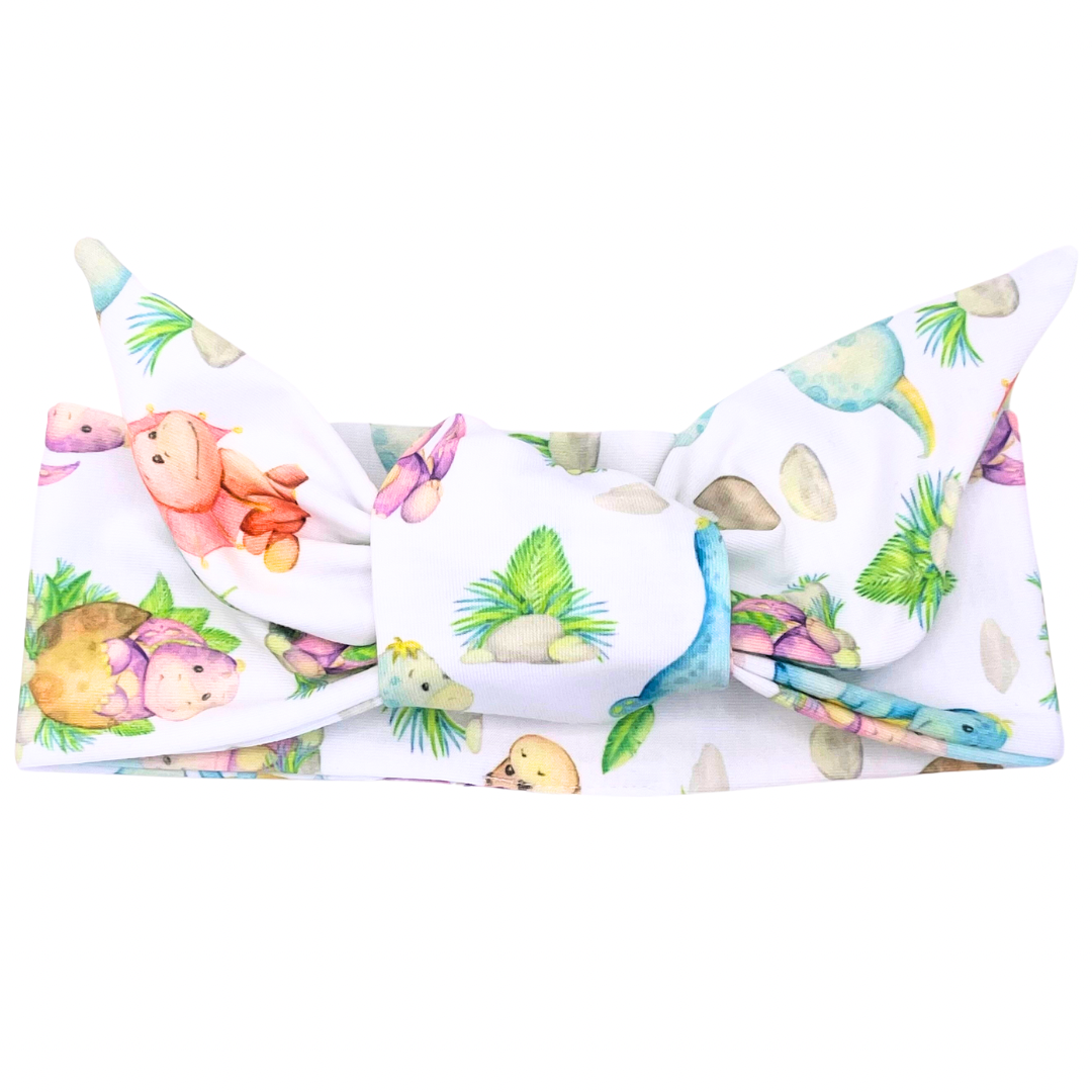Baby Dinos Adjustable Tie Headband