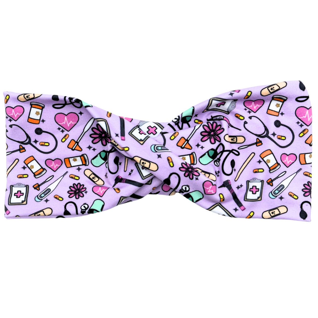 Floral Nursing Essentials - Lilac Headband