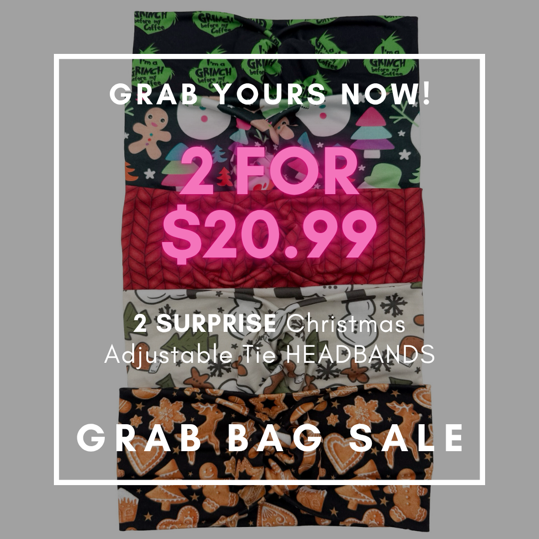 CHRISTMAS GRAB BAG SALE - 2 Classic Headband