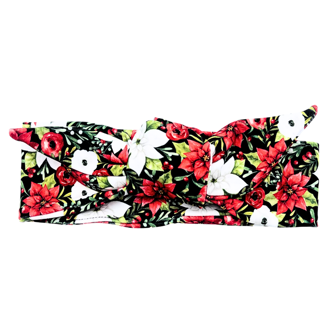 Christmas Bouquet Adjustable Tie Headband