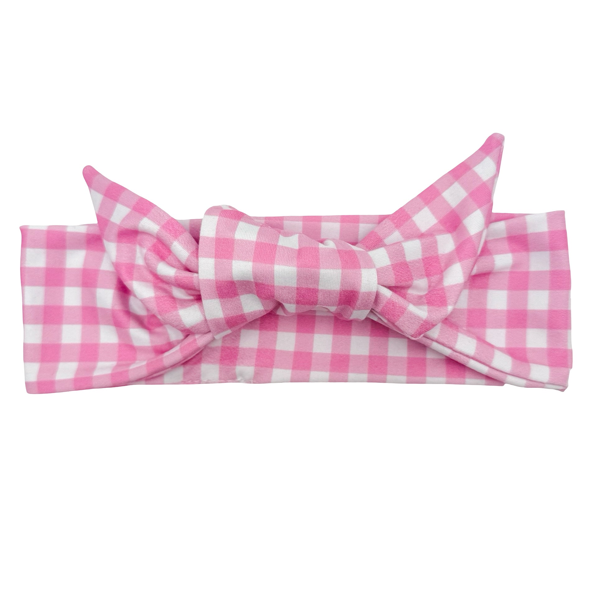Pretty In Picnic Gingham Adjustable Tie Headband