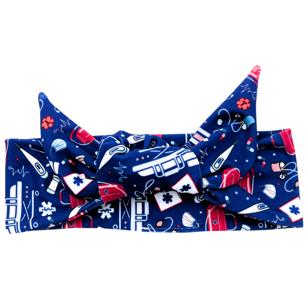 EMS Supplies - Cobalt Adjustable Tie Headband