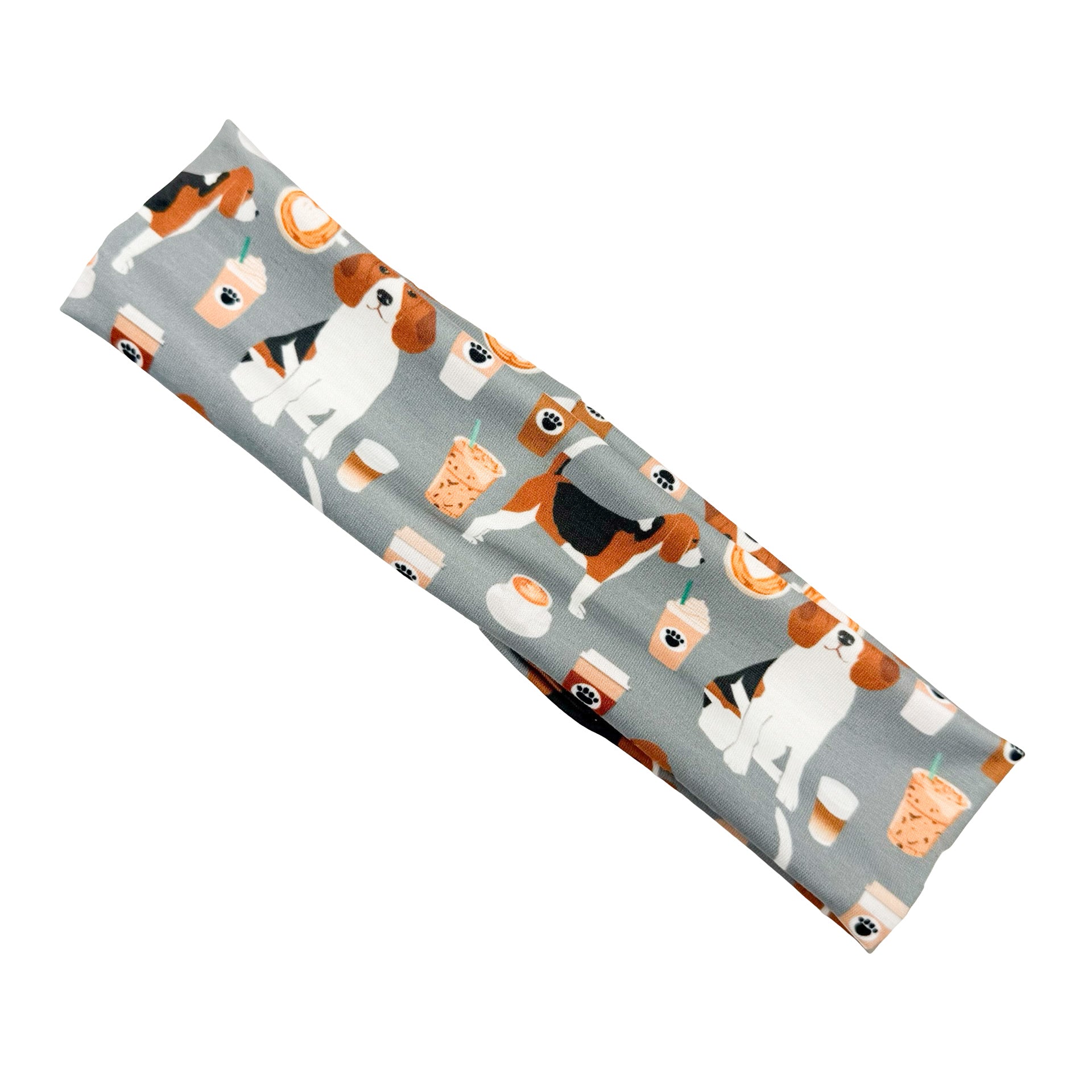 Beagle Dogs & Coffee - Athletic Headband