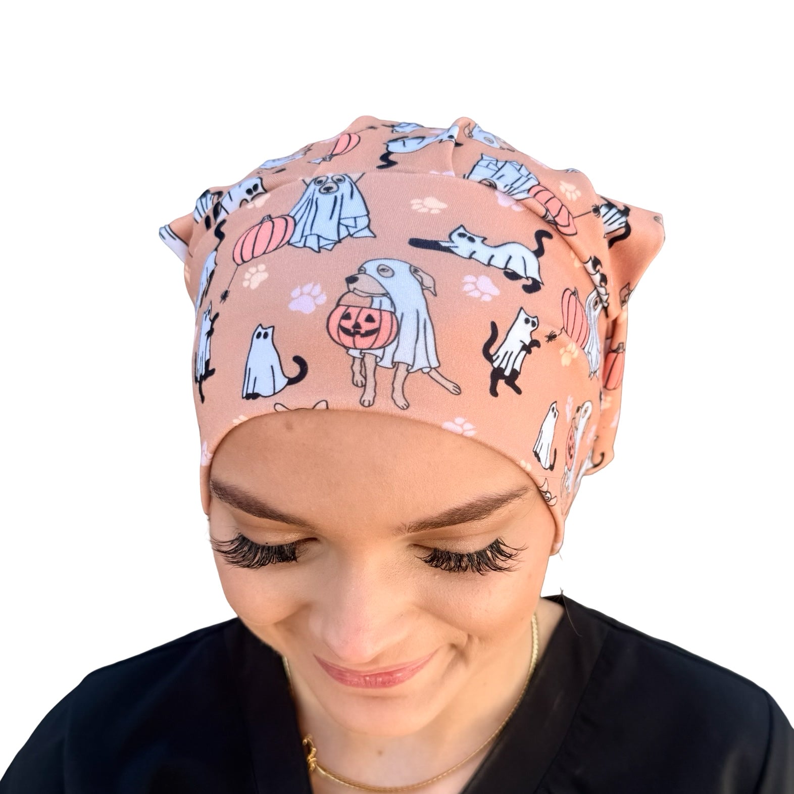 Boo Dogs & Cats Soft Scrub Cap