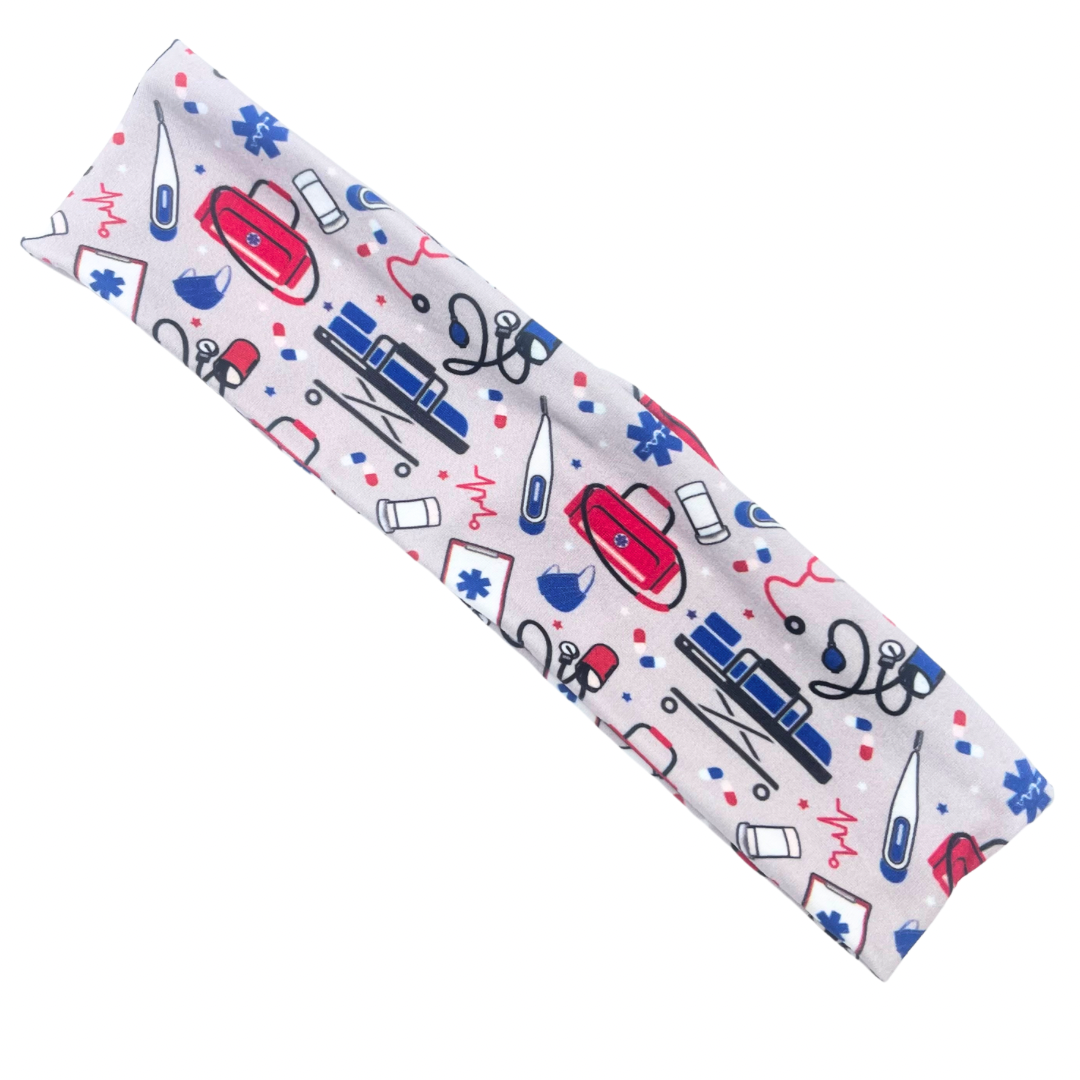 EMS Supplies - Light Gray Athletic Headband