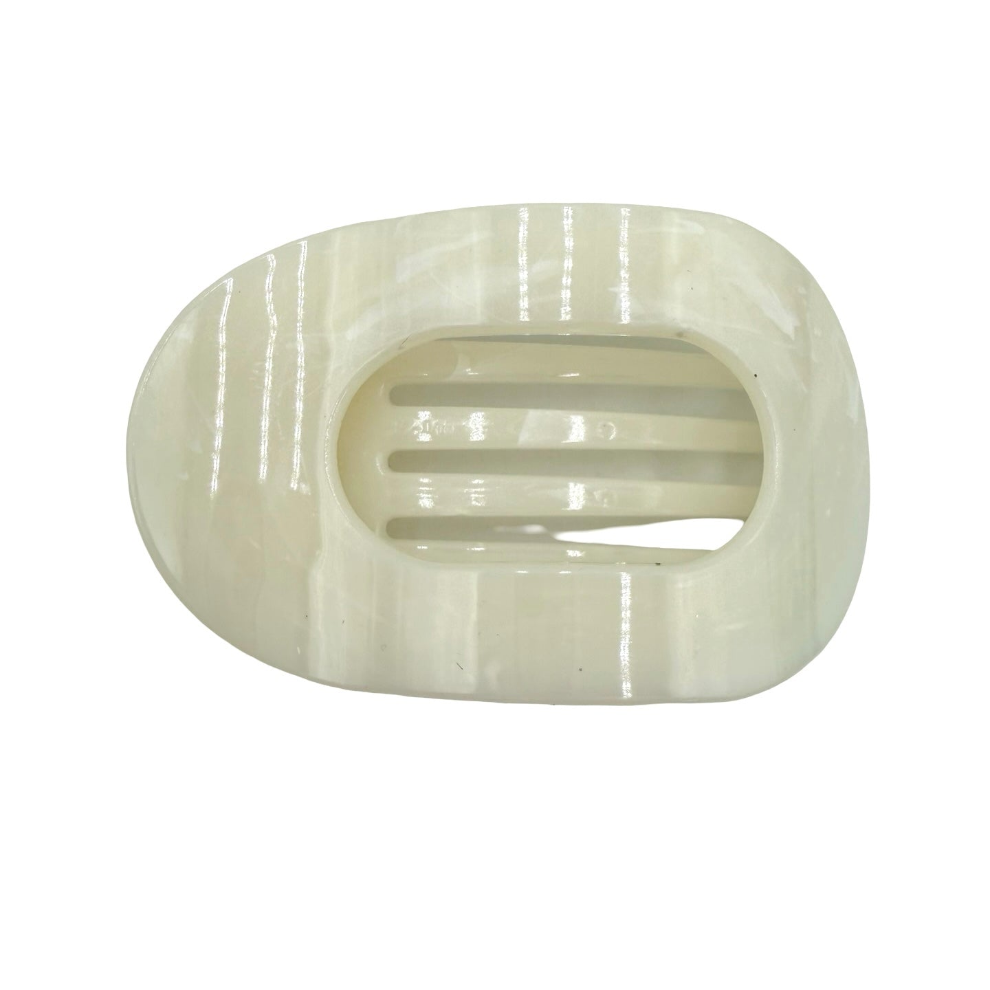 Flat Round Pearl Marbled Hair Clip