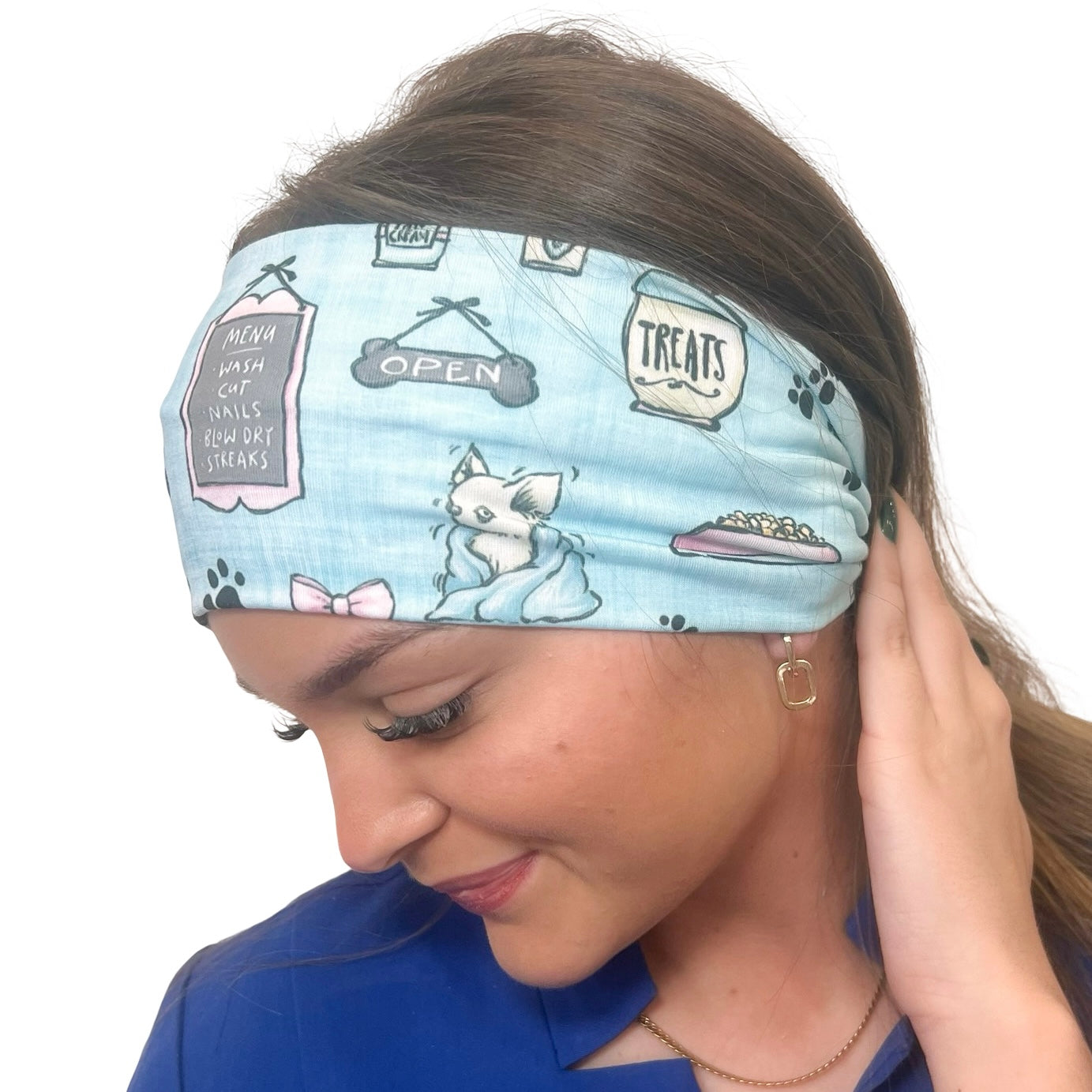 Pet Groomer Blue Headband