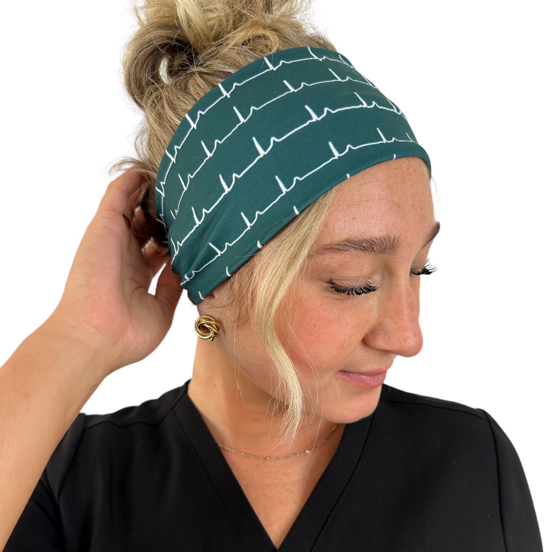 Heartbeat- Forest Green Headband
