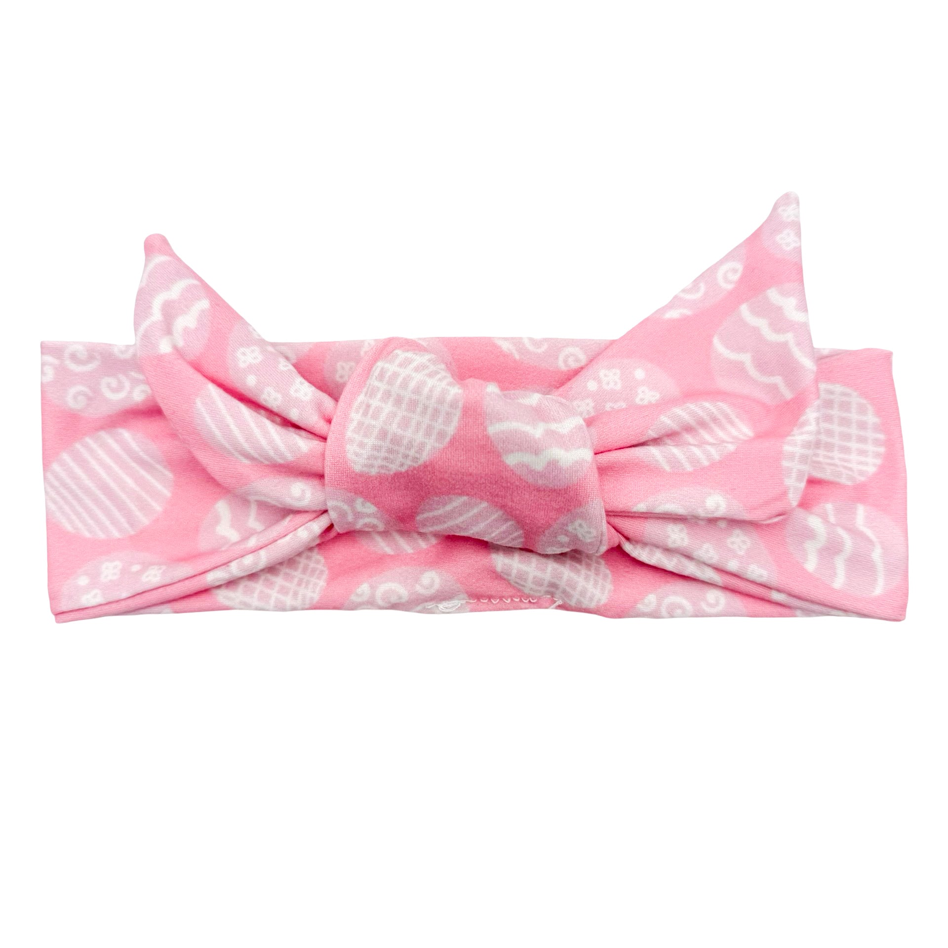 Pretty in Pink Easter Adjustable Tie Headband