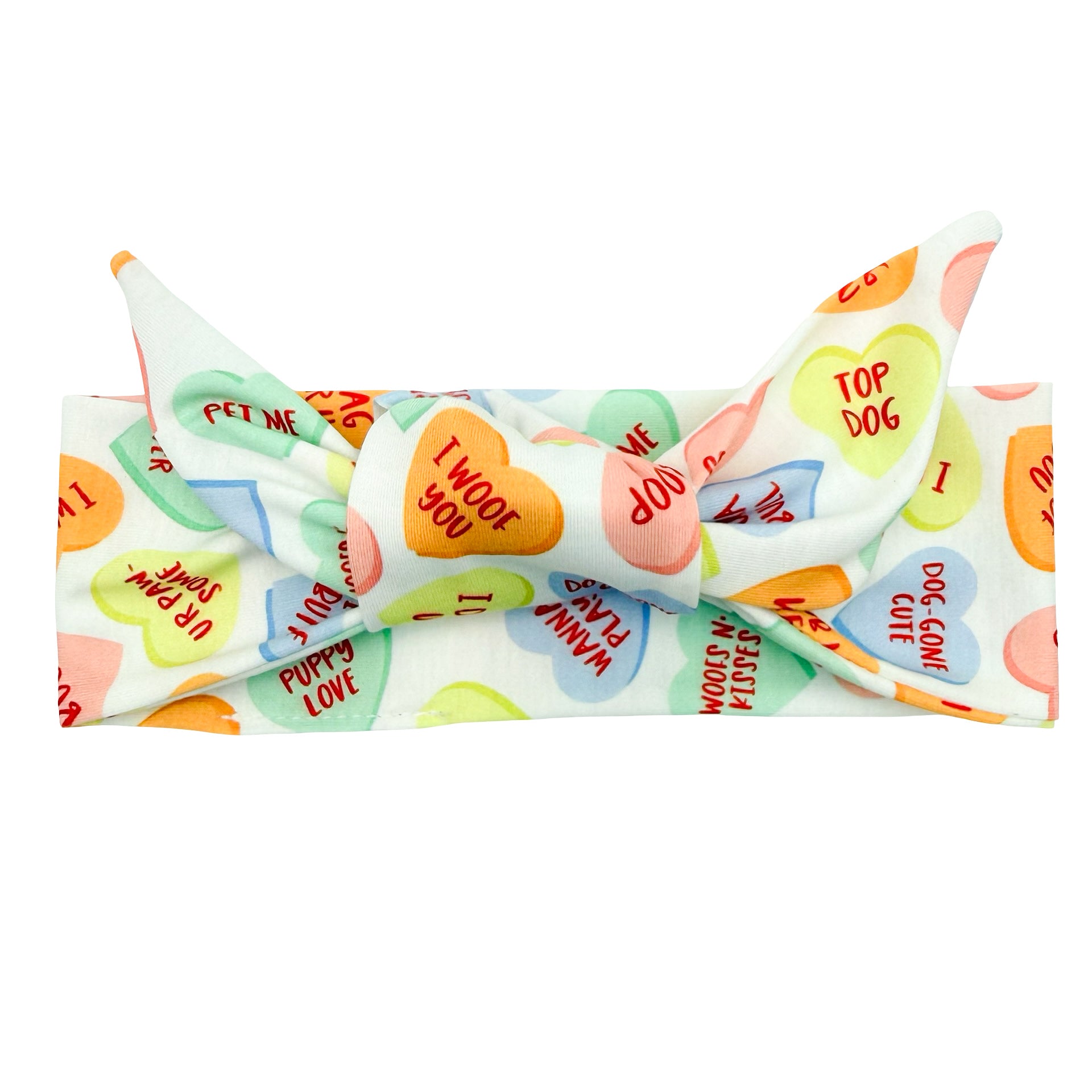 Fur-Ever Sweethearts Adjustable Tie Headband