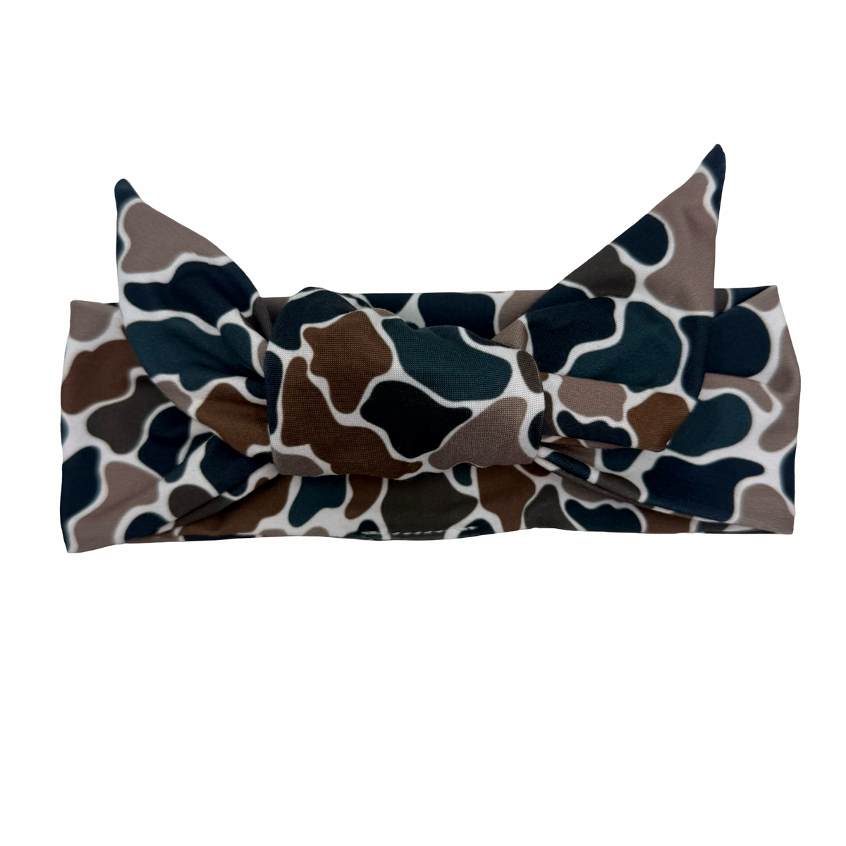 Duck Camo Adjustable Tie Headband