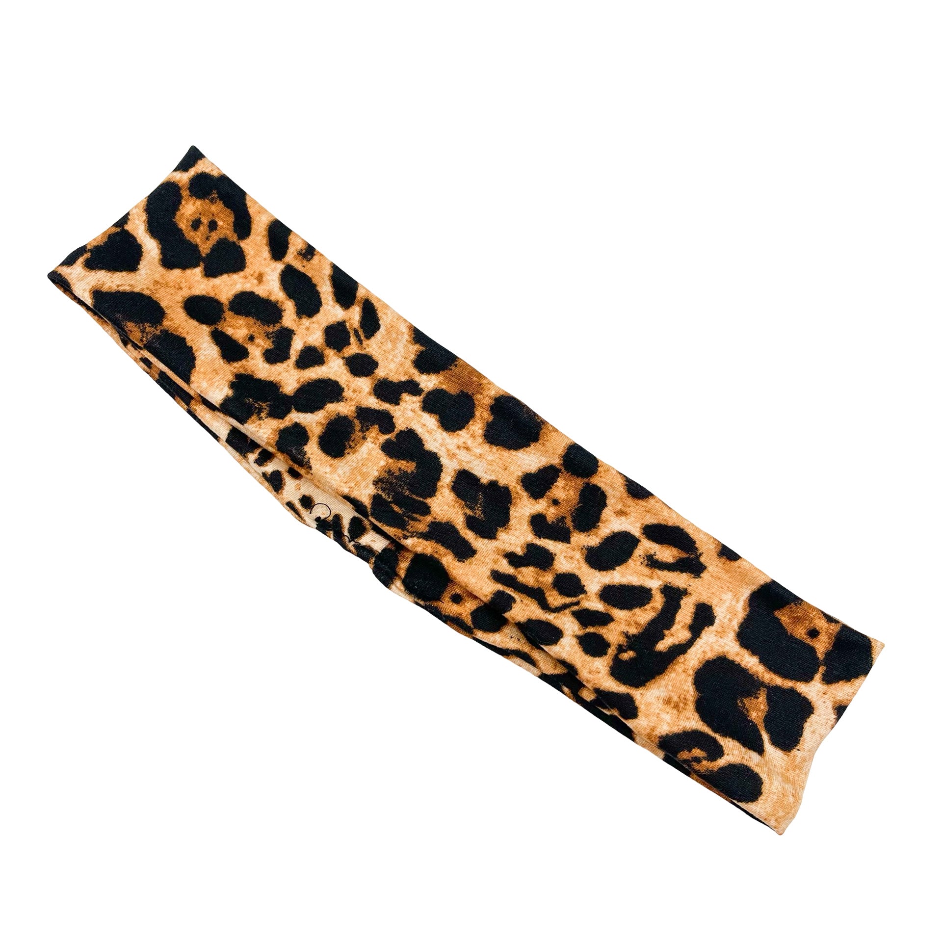 Gold Leopard Athletic Headband