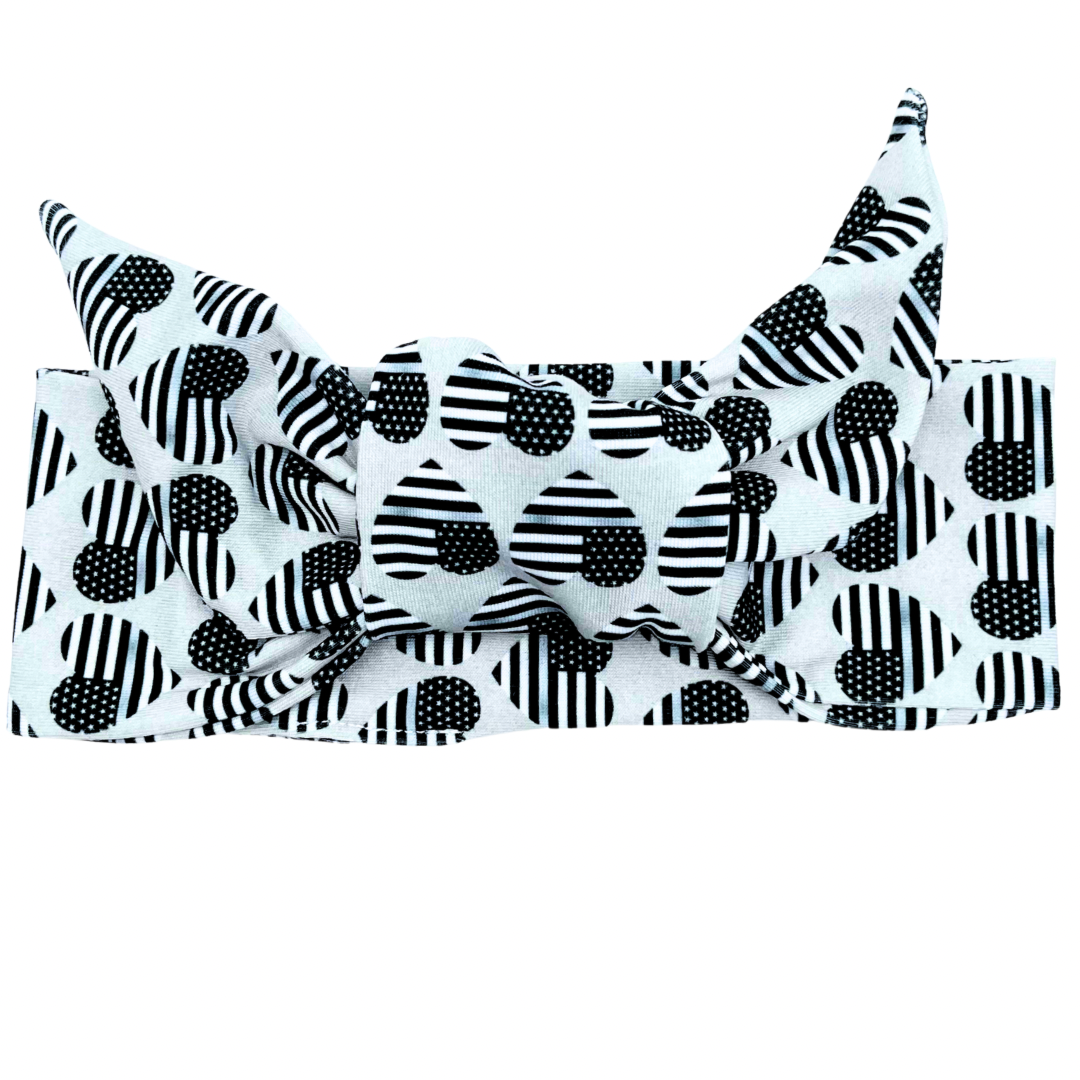 Corrections - Thin Silver Line Adjustable Tie Headband