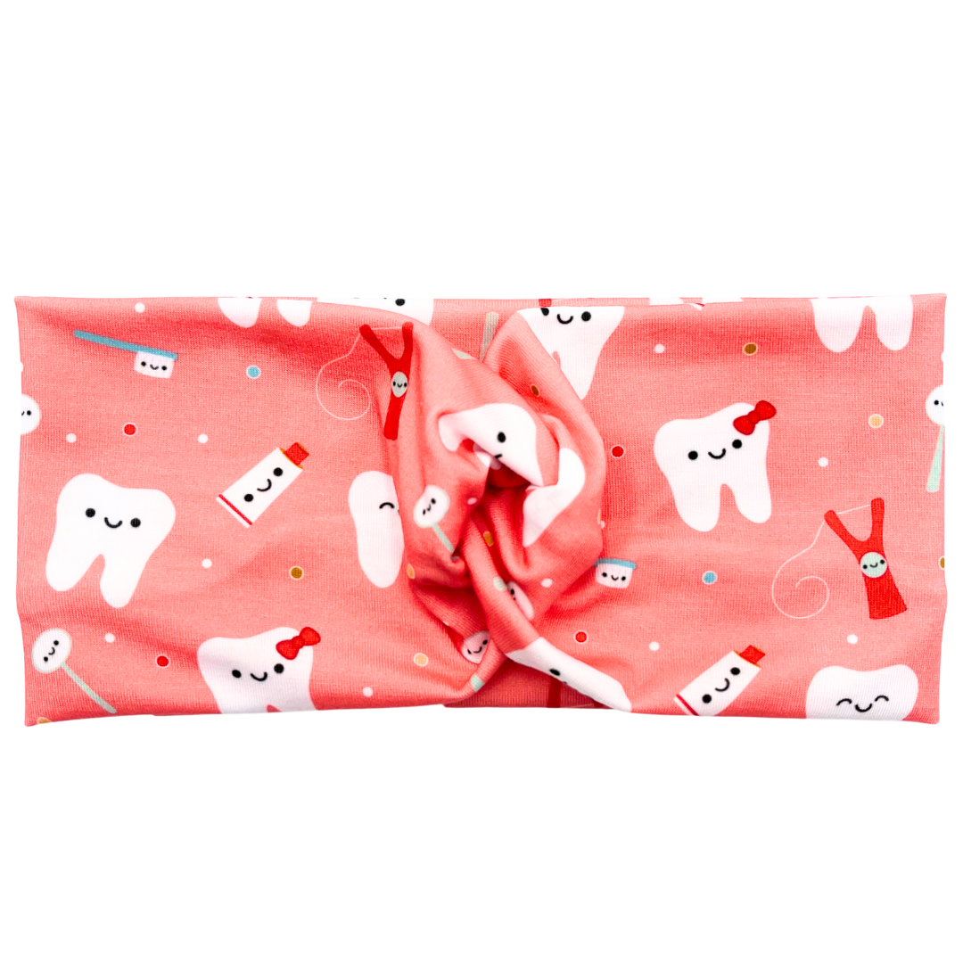 Happy Teeth - Peach Headband