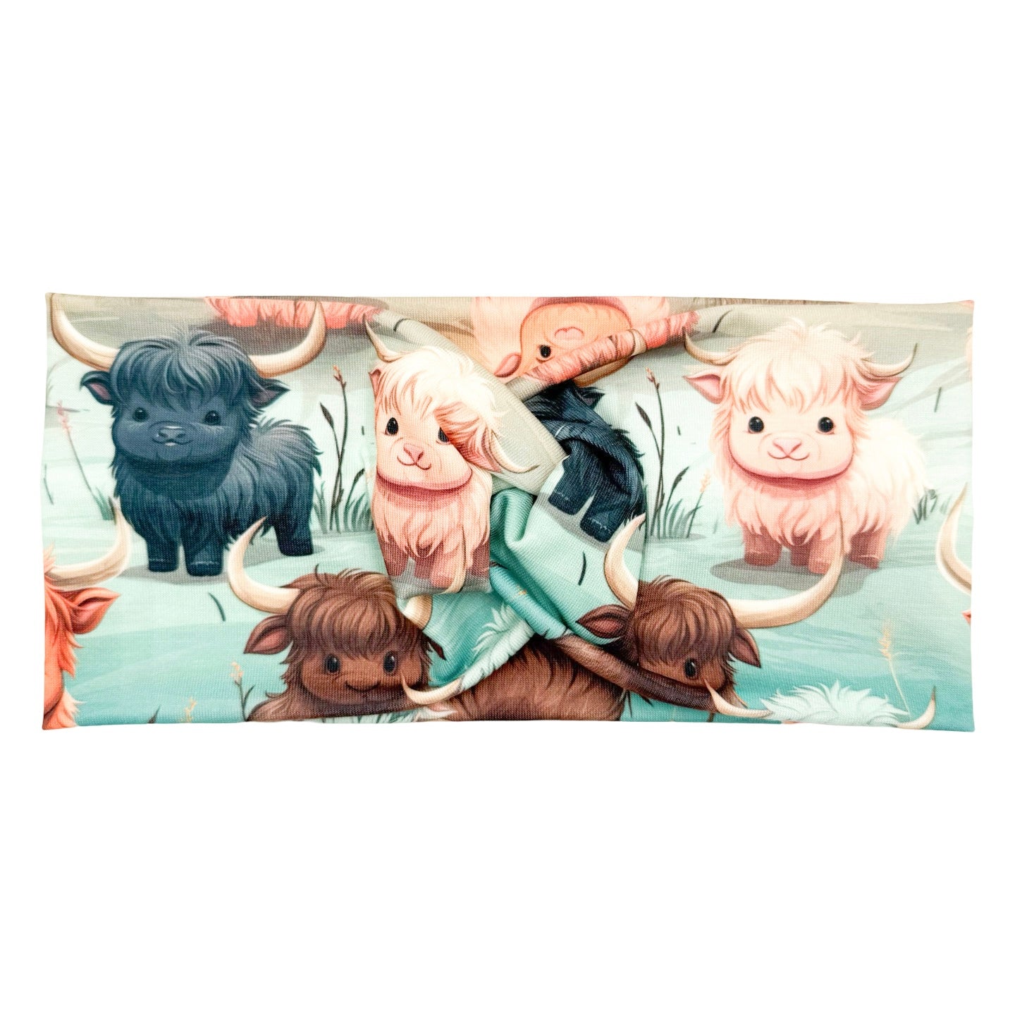 Baby Highland Cows Headband