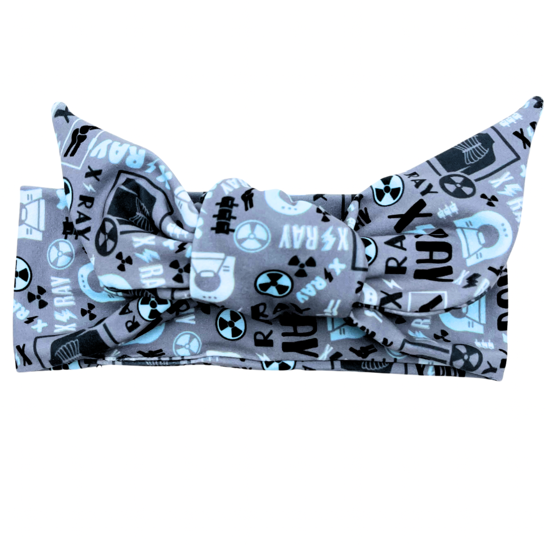 X-Ray - Gray Adjustable Tie Headband