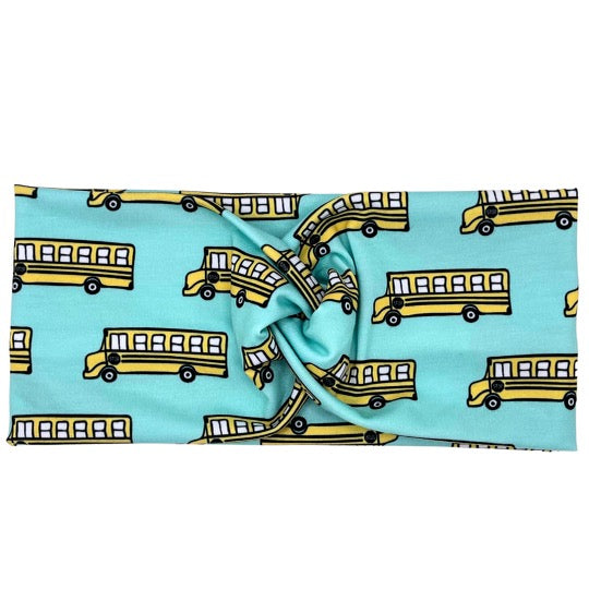 School Bus - Teal Headband