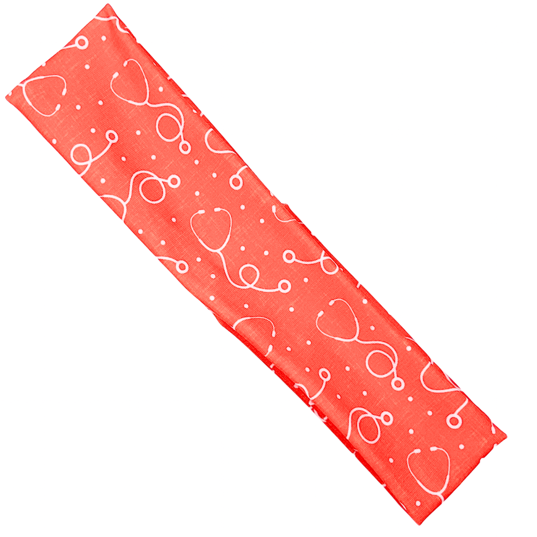 Orange Stethoscope Athletic Headband