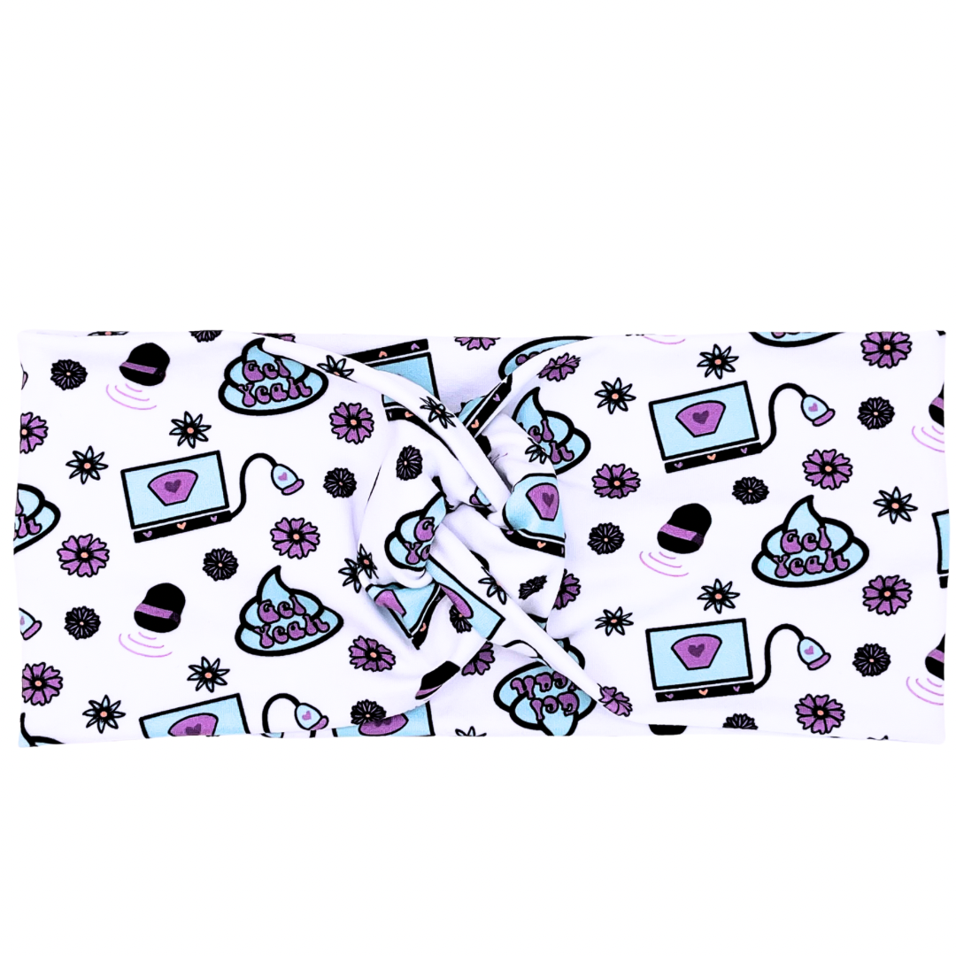 Gel Yeah Ultra Sound- White Headband
